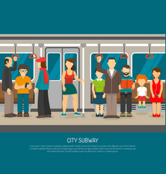 Inside Subway Train Poster