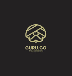 Logo Guru Line Art Style