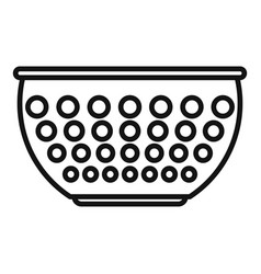 Small Colander Icon Outline Cooking Sieve