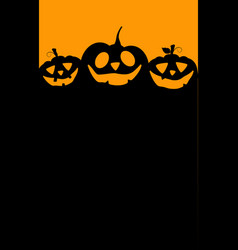 Halloween Vertical Flyer Template With Pumpkins