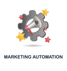 Marketing Automation Icon 3d From Content