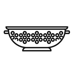 Domestic Colander Icon Outline Cooking