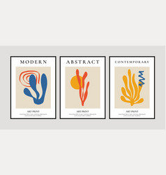 Contemporary Floral Posters Abstract Minimalistic