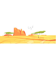 Desert Drought Scenery Composition