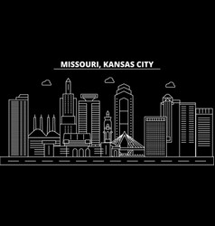 Kansas City Silhouette Skyline Usa