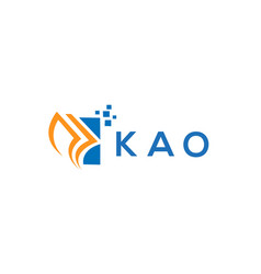 Kao Credit Repair Accounting Logo Design On White