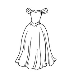 Princess Dress Coloring Page