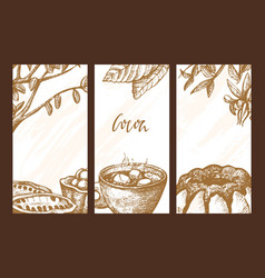 Cocoa Banner Chocolate Vertical Flyer