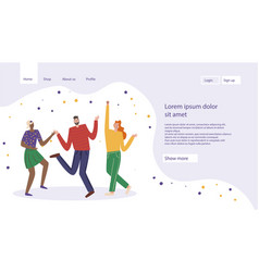 Hand Drawn People Group Landing Page