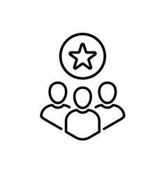 Thin Line Customer Or Employee Experience Icon