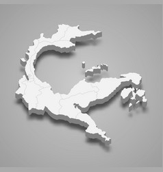 3d Isometric Map Central Sulawesi