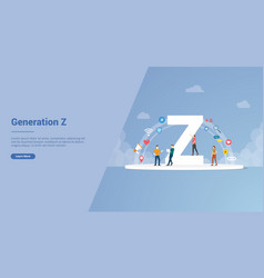 Generation Z Concept For Website Template