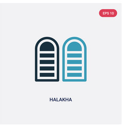 Two Color Halakha Icon From Religion Concept