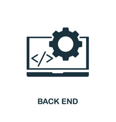 Back End Icon Simple Element From Website