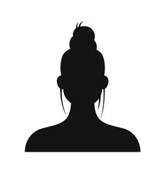 Female Avatar Silhouette Young Woman Fashion Face