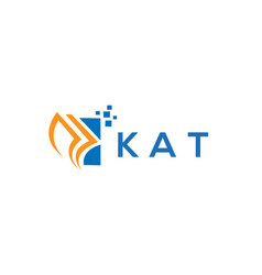 Kat Credit Repair Accounting Logo Design On White