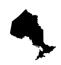 Ontario Map Silhouette