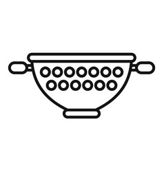 Wash Metal Colander Icon Outline Cooking