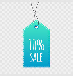 10 Sale Shopping Tag Isolated Icon