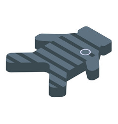 Dog Dressing Icon Isometric Style