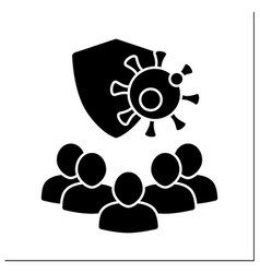 Herd Immunity Glyph Icon