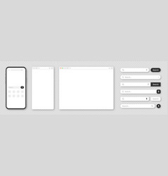 Smartphone Blank Internet Browser Window