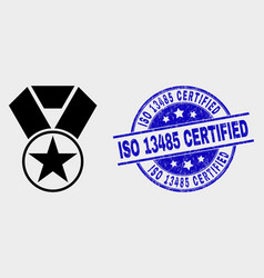 Star Award Icon And Distress Iso 13485