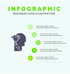 Mind Brian Award Head Solid Icon Infographics 5