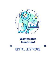 Wastewater Treatment Concept Icon