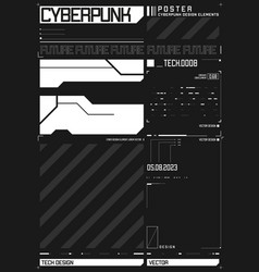 Cyberpunk Futuristic Poster Tech Design