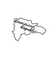 Dominican Republic Outline Map