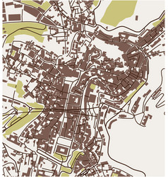 Map City Perugia Umbria Italy