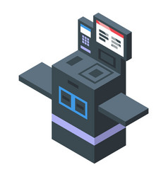 Scan Counter Store Icon Isometric Self