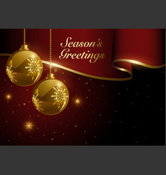 Golden Christmas Decoration With Luxurious Red