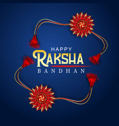 Happy Raksha Bandhan With Decorative Rakhi