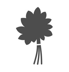 Sauna Broom Silhouette Icon Isolated