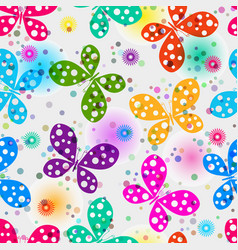 Seamless Pattern With Polka Dots Cheerful