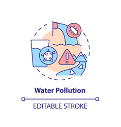 Water Pollution Concept Icon