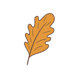 Hand Drawn Autumn Leaf Design For Poster