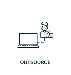 Outsource Icon From Teamwork Collection Simple