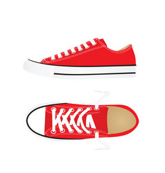 Red Canvas Shoes