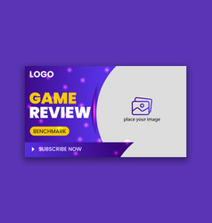 Video Game Review Thumbnail And Web Banner T