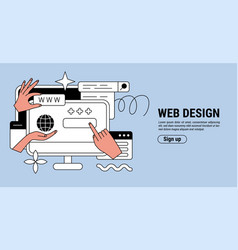 Web Design Landing Page Digital Computer