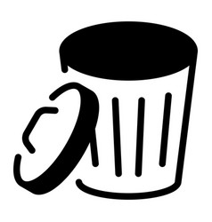 Trash Recycle Empty State Single Isolated Icon