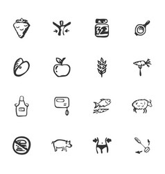 Doodle Fitnes Icons Set