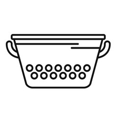 Drainer Colander Icon Outline Cooking Pot