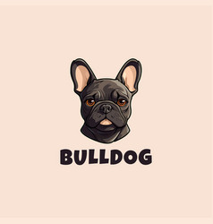 French Bulldog Mascot Logo Design Template Icon