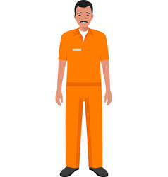 Standing Hispanic Prisoner Person In Traditional