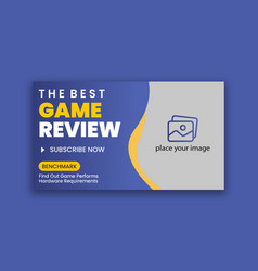 Video Game Review Thumbnail And Web Banner T