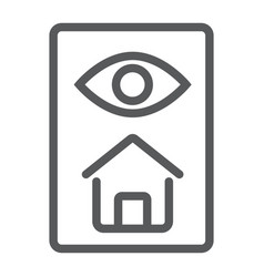 Home Inspection Line Icon Real Estate And